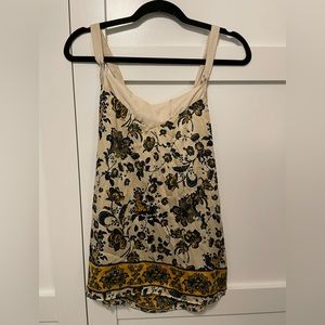 Free People Silky Floral Tunic